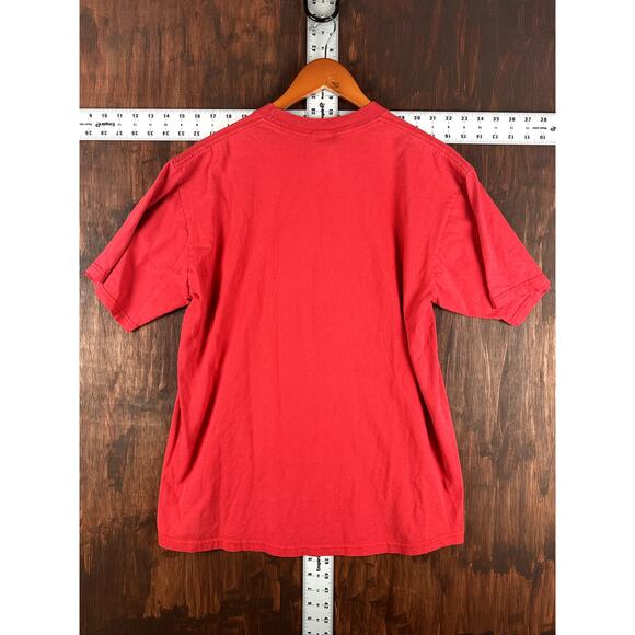 Disney Mickey Goofy Donald Duck Unlimited Graphic Shirt Red Mens Large Vintage - Picture 5 of 5